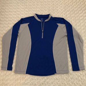 RUseeN Reflective Running Shirt, Quarter Zip